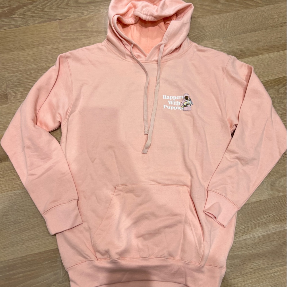 NWOT Dog Limited Rappers With Puppies Pink Hoodie - S